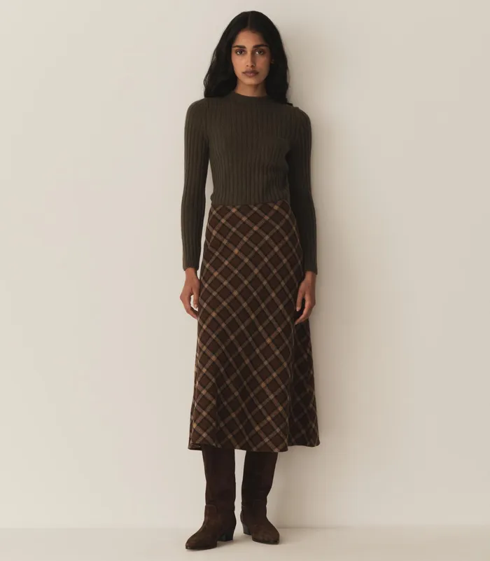 DEN Skirts Women Elowen Skirt Cornwall Plaid