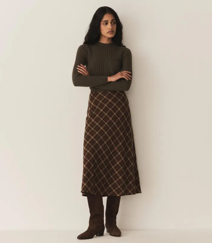 DEN Skirts Women Elowen Skirt Cornwall Plaid DEN Skirts Women Elowen Skirt Cornwall Plaid
