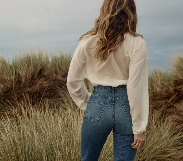 DEN Tops Women The Jane Blouse Salt DEN Tops Women The Jane Blouse Salt