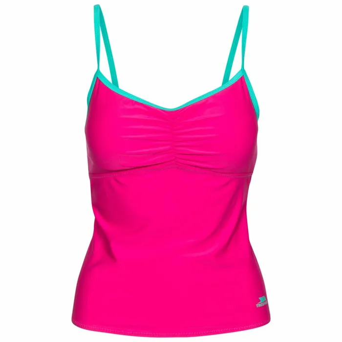 Darcie Tankini Top Pink Lady Women Trespass Swimwear
