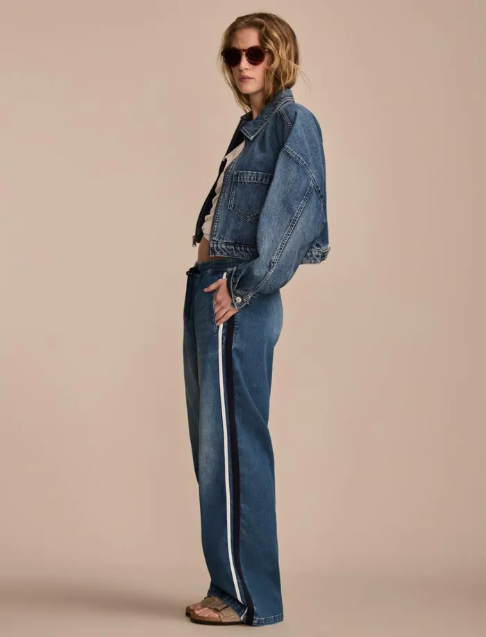 Denim Track Pants Bona Fide Wash Women Lucky Brand Pants