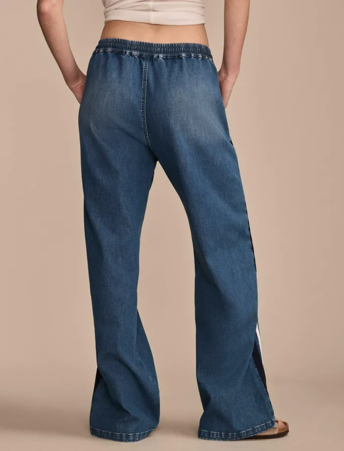 Denim Track Pants Bona Fide Wash Women Lucky Brand Pants