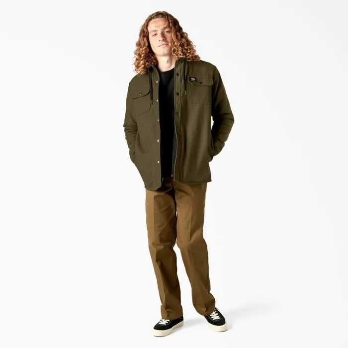Dickies Skateboarding Duck Shirt Jacket Dark Olive Dark Olive dv9 Men Dickies Shirt Jackets Dickies Skateboarding Duck Shirt Jacket Dark Olive Dark Olive dv9 Men Dickies Shirt Jackets
