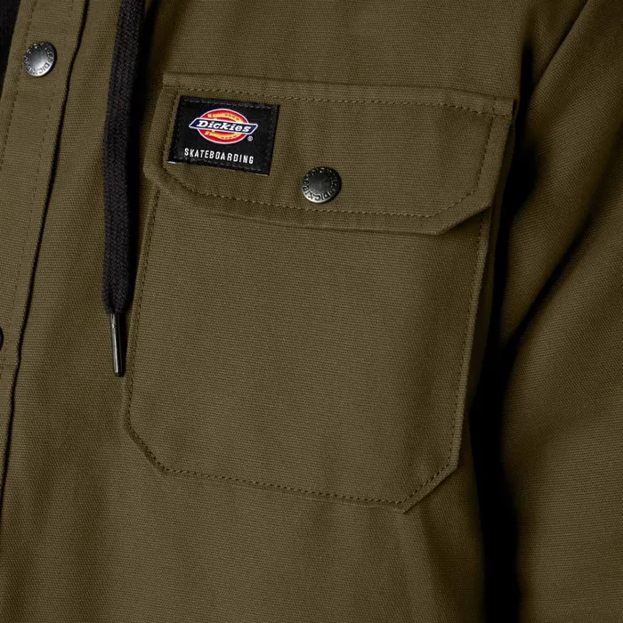 Dickies Skateboarding Duck Shirt Jacket Dark Olive Dark Olive dv9 Men Dickies Shirt Jackets Dickies Skateboarding Duck Shirt Jacket Dark Olive Dark Olive dv9 Men Dickies Shirt Jackets