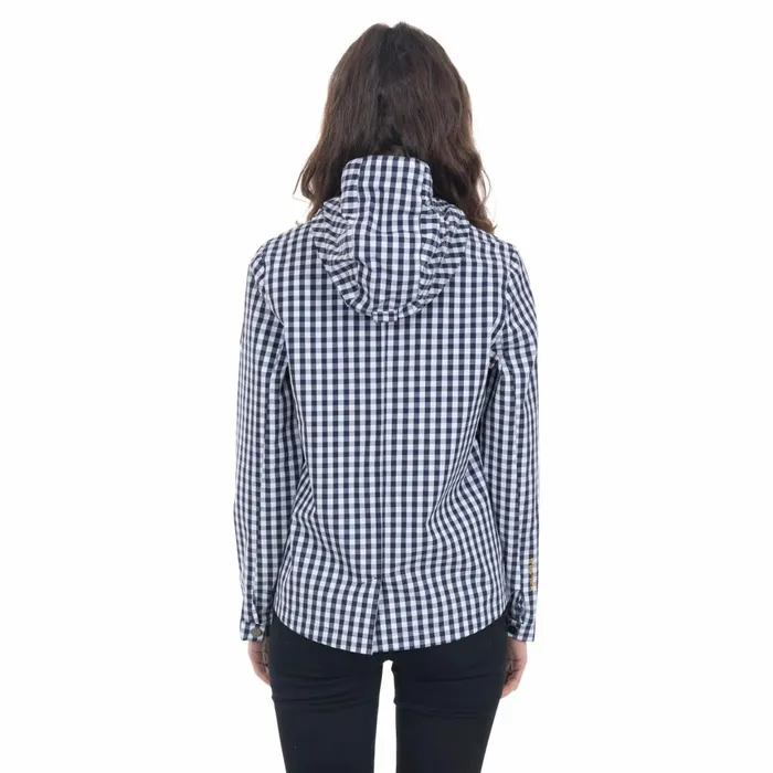Dignity Printed Waterproof Jacket Navy Gingham Women Trespass Casual Jackets