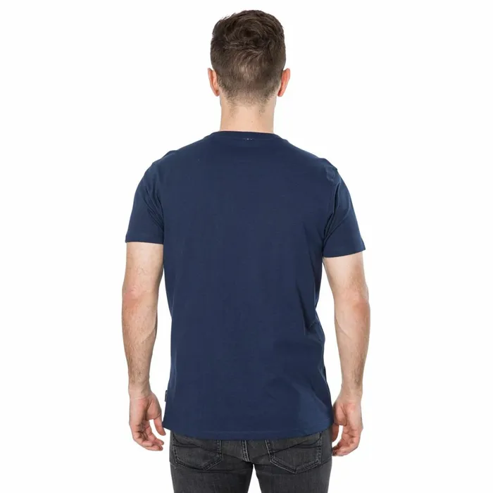 Downhill Printed Casual TShirt Navy Men Trespass TShirts
