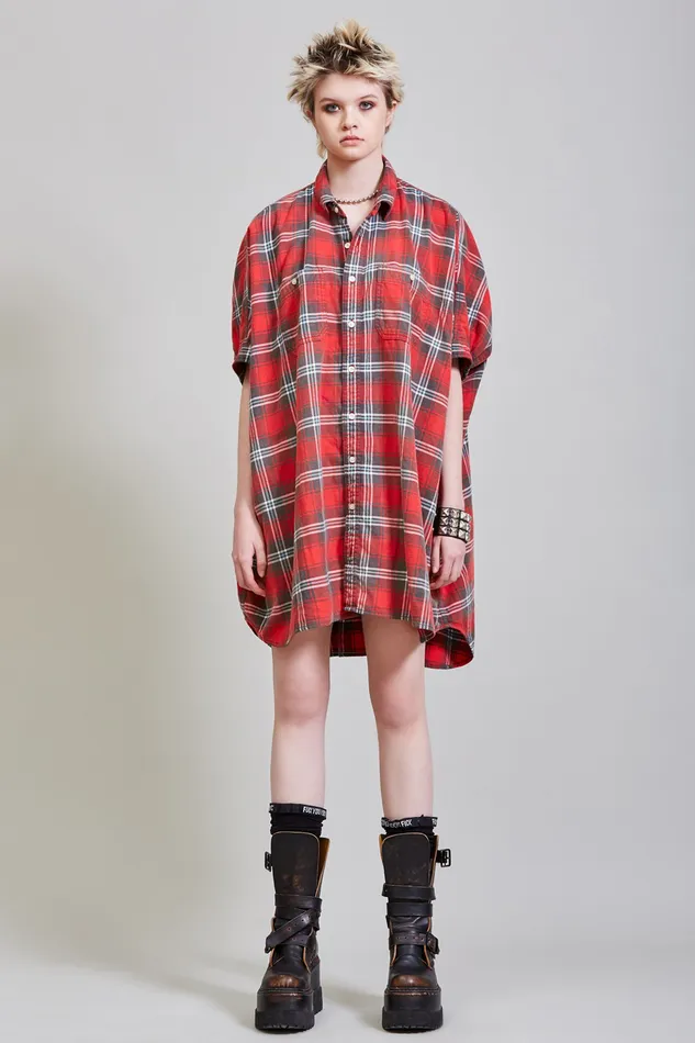 Dresses R13 Women Plaid Oversized Boxy Dress