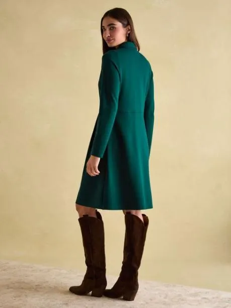 Dresses Women Joules Green Long Sleeve Jersey Ponte Dress