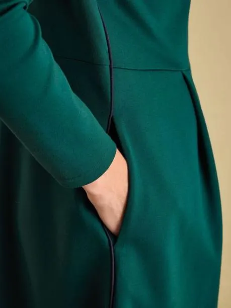 Dresses Women Joules Green Long Sleeve Jersey Ponte Dress