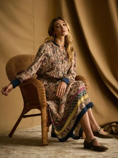 Dresses Women Joules Multi Printed Maxi Shirt Dress