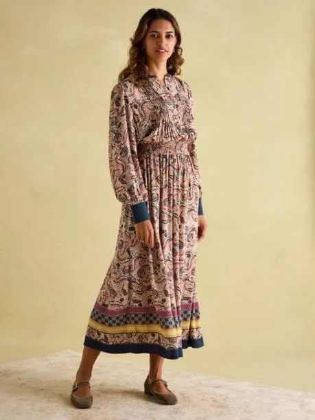 Dresses Women Joules Multi Printed Maxi Shirt Dress