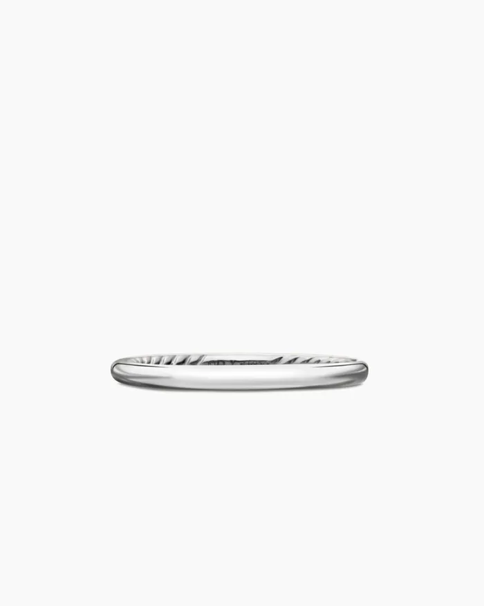 DY Eden Band Ring In Platinum 2mm Women David Yurman Band