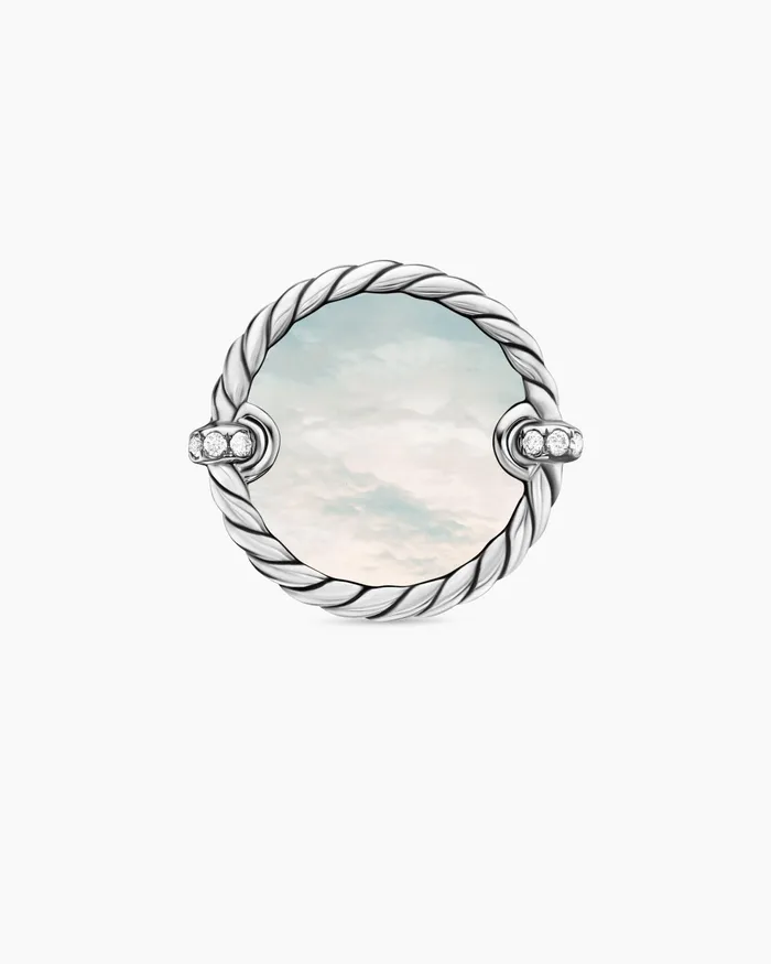 DY Elements Ring In Sterling Silver With Diamonds 21mm Women David Yurman Statement