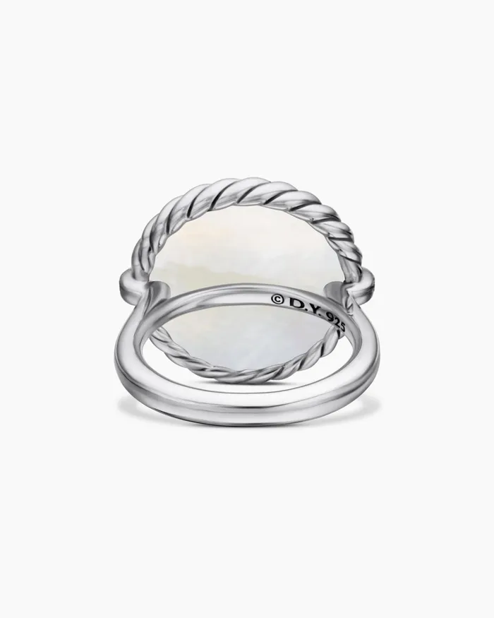 DY Elements Ring In Sterling Silver With Diamonds 21mm Women David Yurman Statement