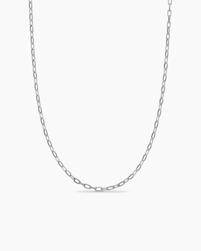 DY Madison Chain Necklace In Sterling Silver 3mm Women David Yurman Chain