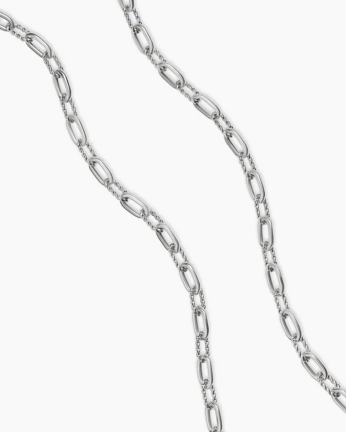 DY Madison Chain Necklace In Sterling Silver 3mm Women David Yurman Chain DY Madison Chain Necklace In Sterling Silver 3mm Women David Yurman Chain