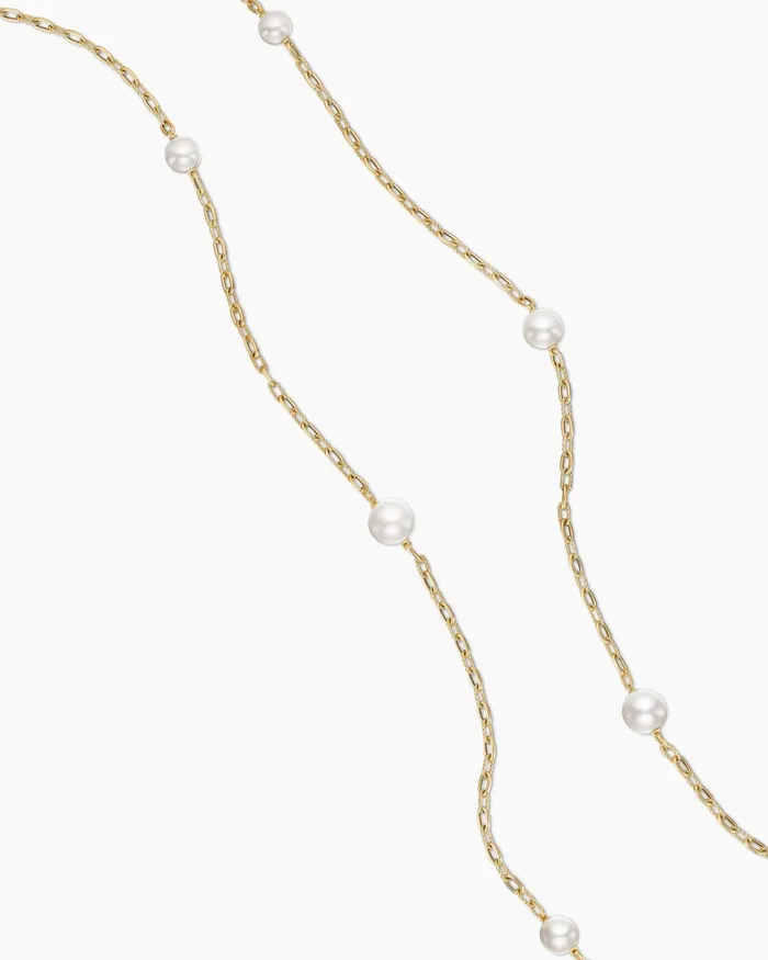 DY Madison Pearl Necklace In 18K Yellow Gold With Pearls 62mm Women David Yurman Chain DY Madison Pearl Necklace In 18K Yellow Gold With Pearls 62mm Women David Yurman Chain