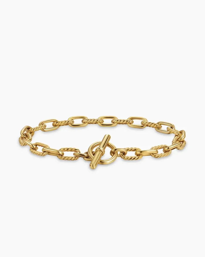 DY Madison Toggle Chain Bracelet In 18K Yellow Gold 55mm Women David Yurman Chain