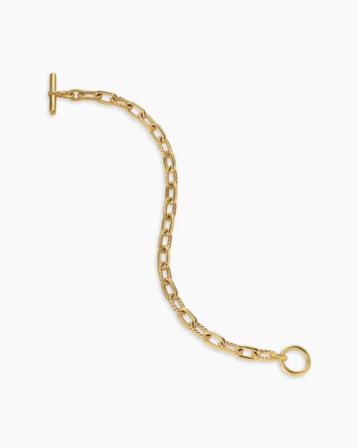 DY Madison Toggle Chain Bracelet In 18K Yellow Gold 55mm Women David Yurman Chain DY Madison Toggle Chain Bracelet In 18K Yellow Gold 55mm Women David Yurman Chain