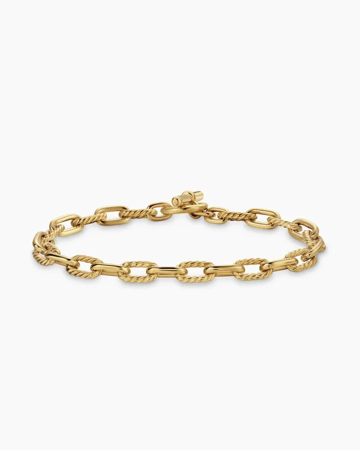 DY Madison Toggle Chain Bracelet In 18K Yellow Gold 55mm Women David Yurman Chain DY Madison Toggle Chain Bracelet In 18K Yellow Gold 55mm Women David Yurman Chain