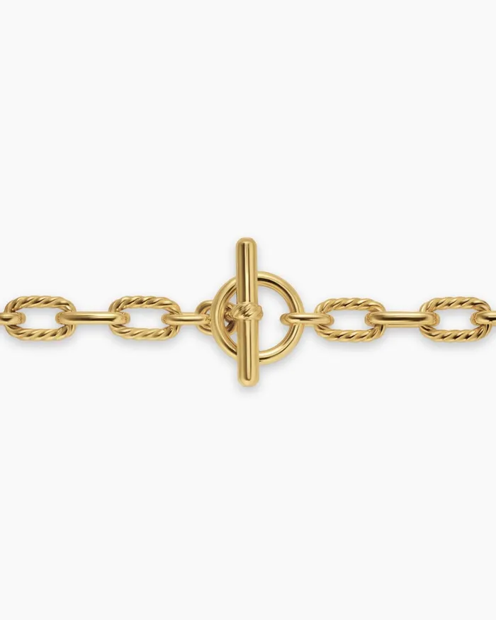DY Madison Toggle Chain Bracelet In 18K Yellow Gold 55mm Women David Yurman Chain DY Madison Toggle Chain Bracelet In 18K Yellow Gold 55mm Women David Yurman Chain