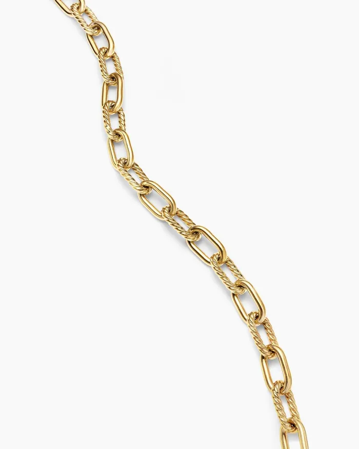 DY Madison Toggle Chain Necklace In 18K Yellow Gold 11mm Women David Yurman Chain