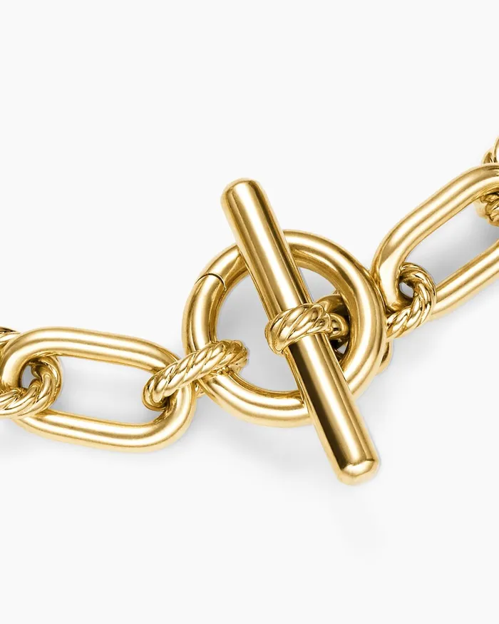 DY Madison Toggle Chain Necklace In 18K Yellow Gold 11mm Women David Yurman Chain