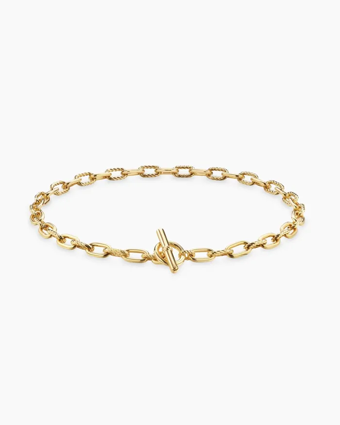 DY Madison Toggle Chain Necklace In 18K Yellow Gold 85mm Women David Yurman Chain DY Madison Toggle Chain Necklace In 18K Yellow Gold 85mm Women David Yurman Chain