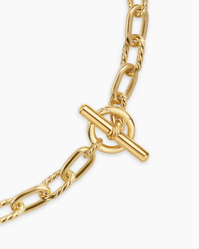 DY Madison Toggle Chain Necklace In 18K Yellow Gold 85mm Women David Yurman Chain DY Madison Toggle Chain Necklace In 18K Yellow Gold 85mm Women David Yurman Chain