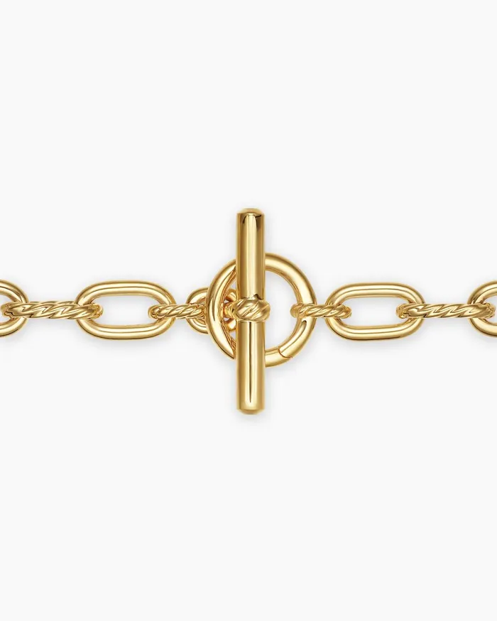 DY Madison Toggle Chain Necklace In 18K Yellow Gold 85mm Women David Yurman Chain DY Madison Toggle Chain Necklace In 18K Yellow Gold 85mm Women David Yurman Chain