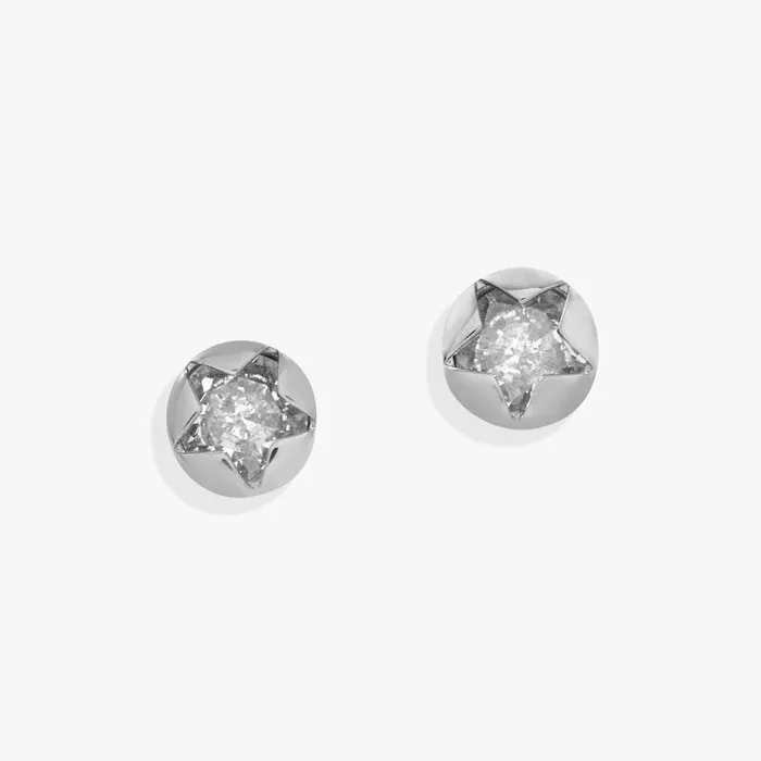 Earrings Women Alex And Ani Crystal Star Mini Stud Earrings Stainless Steel Silver