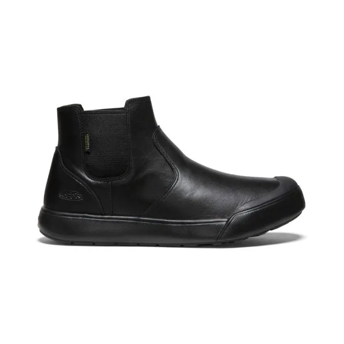 Elena Waterproof Black Leather Chelsea Women KEEN SlipOns