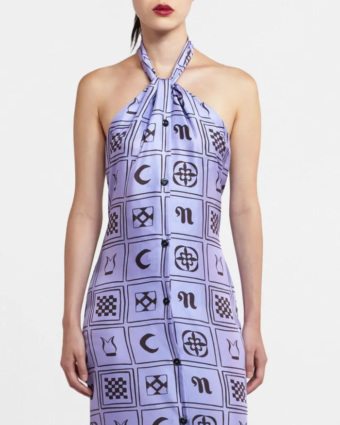 Elima Kopjafa Lilac Women Nanushka Dresses