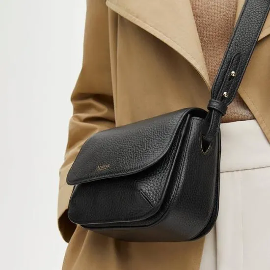 Ella Bag Black Pebble Women Aspinal Of London Shoulder