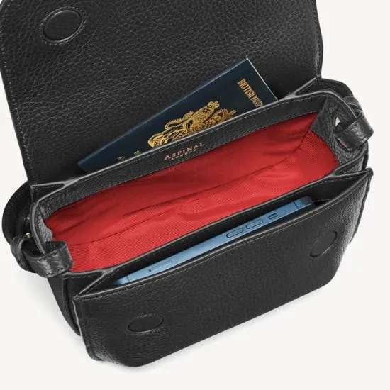 Ella Bag Black Pebble Women Aspinal Of London Shoulder