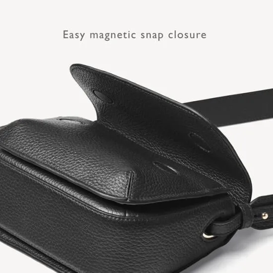 Ella Bag Black Pebble Women Aspinal Of London Shoulder