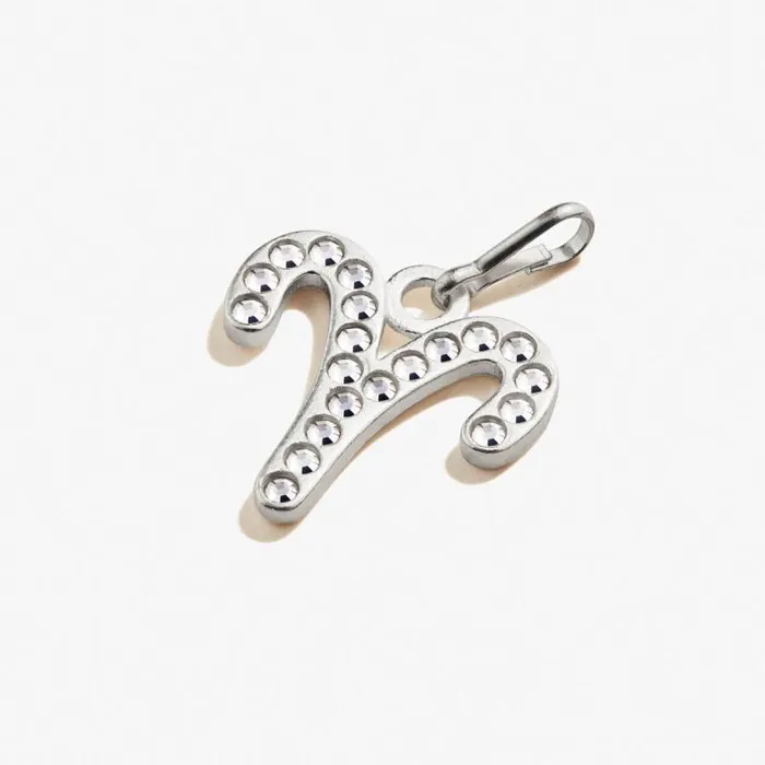 Fine Jewelry Women Alex And Ani Aries Zodiac Pav Crystal Charm Sterling Silver