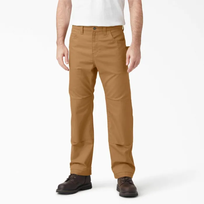 FLEX DuraTech Relaxed Fit Duck Pants Brown Duck Brown Duck bd Men Dickies Double Knee FLEX DuraTech Relaxed Fit Duck Pants Brown Duck Brown Duck bd Men Dickies Double Knee