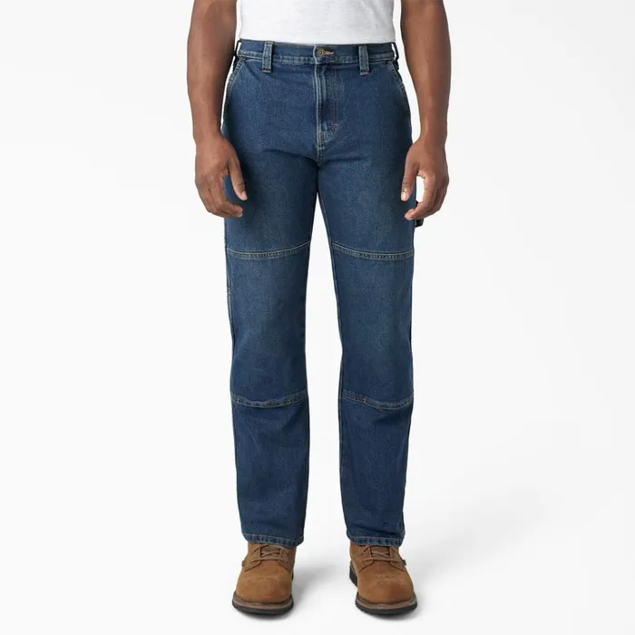 FLEX Relaxed Fit Double Knee Jeans Medium Denim Wash Medium Denim Wash mwi Men Dickies Jeans FLEX Relaxed Fit Double Knee Jeans Medium Denim Wash Medium Denim Wash mwi Men Dickies Jeans