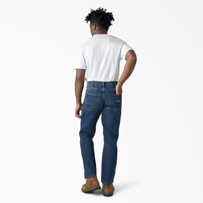 FLEX Relaxed Fit Double Knee Jeans Medium Denim Wash Medium Denim Wash mwi Men Dickies Jeans