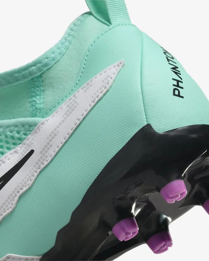 Football Kids Nike Jr Phantom GX Academy Hyper Turquoisefuchsia Dreamwhiteblack