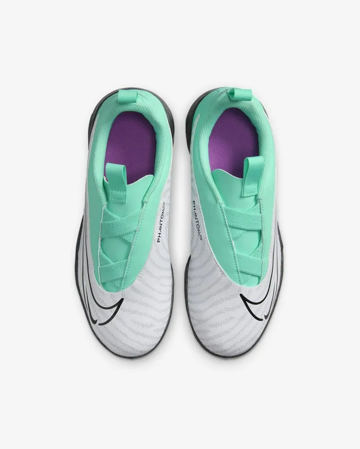 Football Kids Nike Jr Phantom GX Academy Hyper Turquoisefuchsia Dreamwhiteblack
