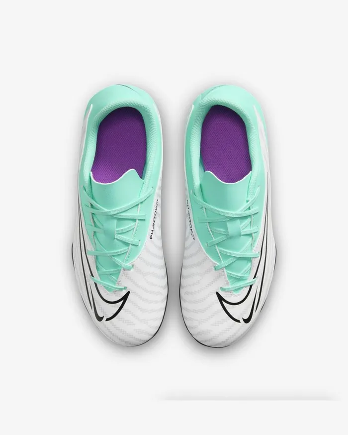 Football Kids Nike Jr Phantom GX Club Hyper Turquoisefuchsia Dreamwhiteblack