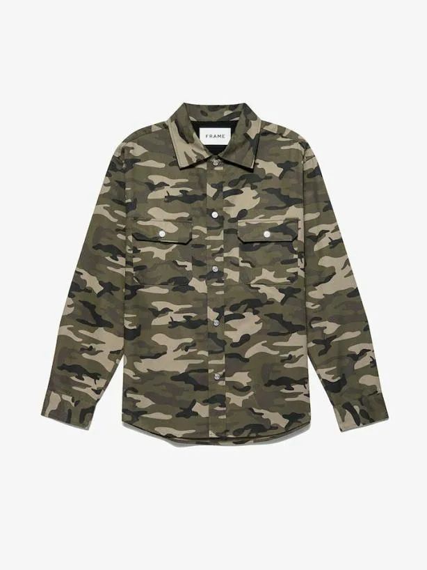 Frame Camo Jacket In CamoNoir Camonoir Men Jackets and Coats