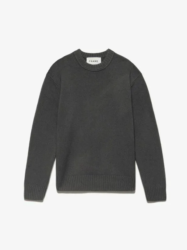 Frame Cashmere Crewneck Sweater In Charcoal Grey Charcoal Grey Men Sweaters and Hoodies Frame Cashmere Crewneck Sweater In Charcoal Grey Charcoal Grey Men Sweaters and Hoodies