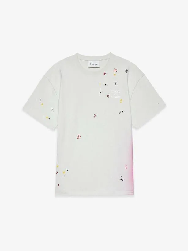Frame Color Spray Active Tee In Ecru Ecru Men Tees