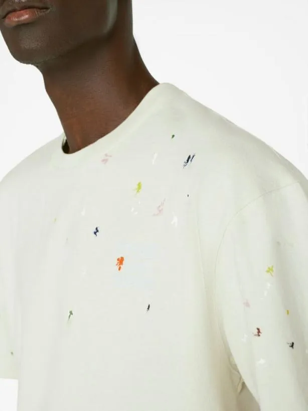 Frame Color Spray Active Tee In Ecru Ecru Men Tees Frame Color Spray Active Tee In Ecru Ecru Men Tees