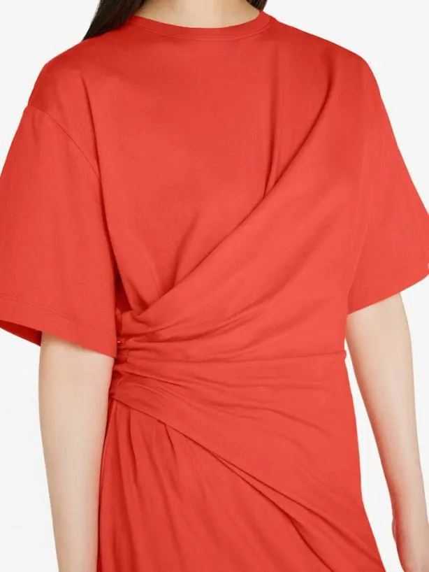 Frame Draped Knit Mini Dress In Red Orange Red Orange Women Dresses and Jumpsuits Frame Draped Knit Mini Dress In Red Orange Red Orange Women Dresses and Jumpsuits