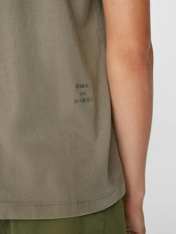 Frame FRAME Logo Tee In Old Green Old Green Men Tees