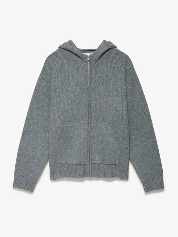 Frame Heavyweight Cashmere Full Zip Hoodie In Warm Grey Warm Gray Men Sweaters and Hoodies Frame Heavyweight Cashmere Full Zip Hoodie In Warm Grey Warm Gray Men Sweaters and Hoodies